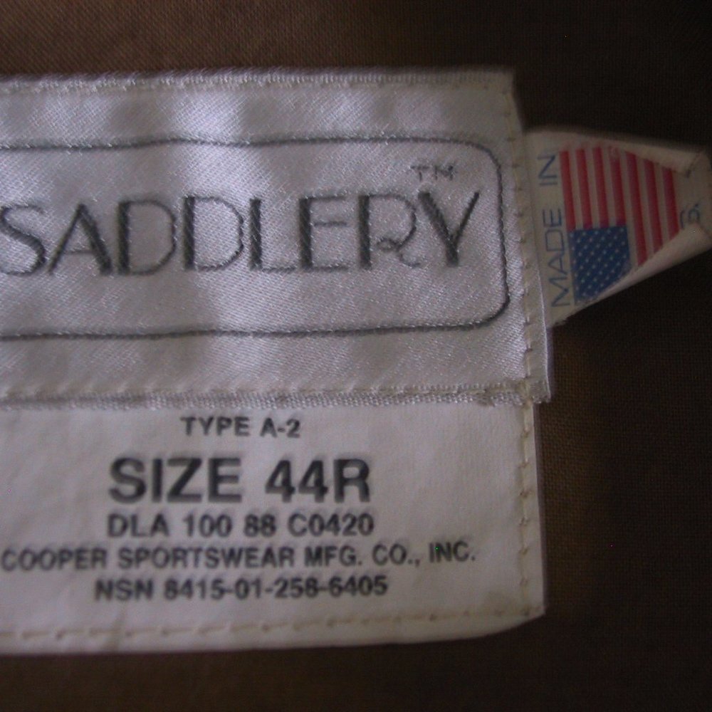 USAF A2 Issue Flight Jacket - Picture 3 of 6